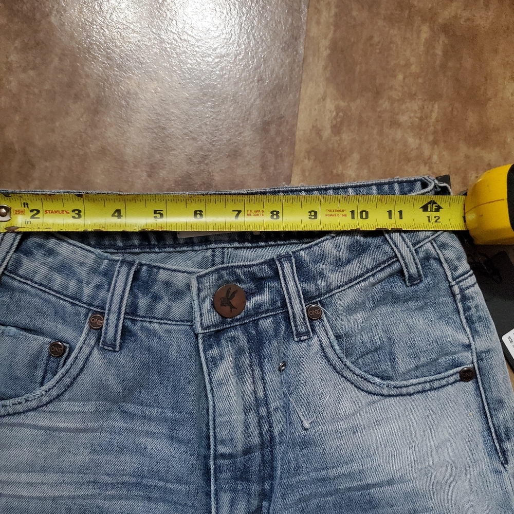 One Teaspoon Light Blue Distressed Skinny Jeans - Picture 5 of 9